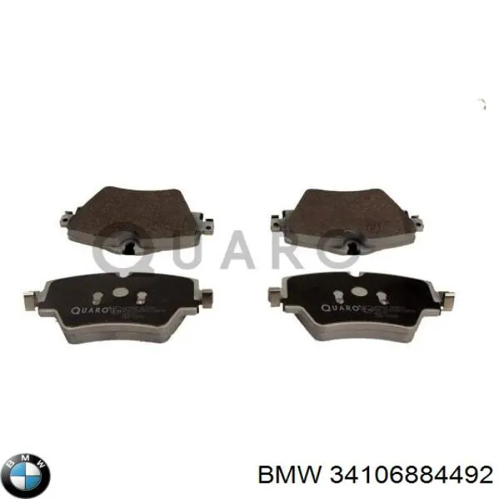 Compre 34106884492 BMW Sapatas do freio dianteiras de disco