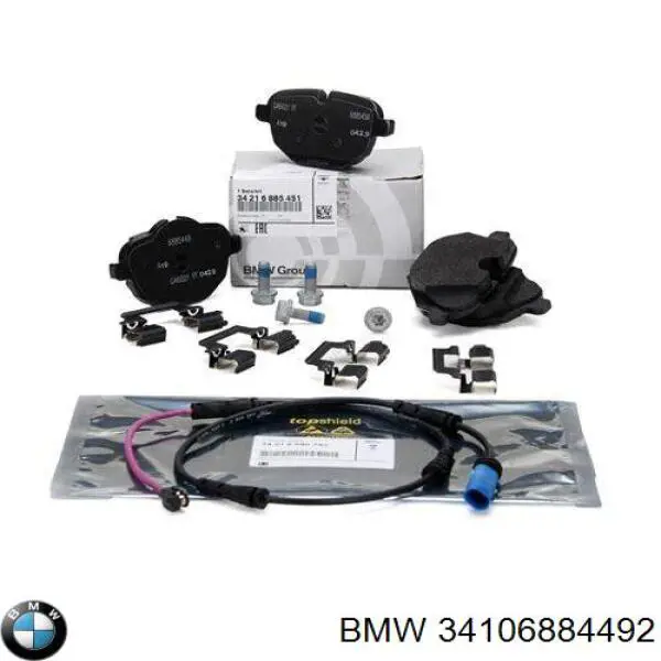 34106884492 BMW Sapatas do freio dianteiras de disco