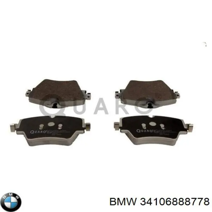 34106888778 BMW sapatas do freio dianteiras de disco