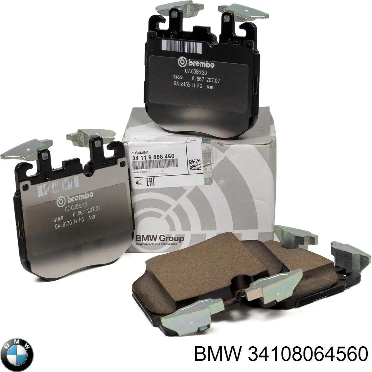 Купить 34108064560 BMW Колодки тормозные