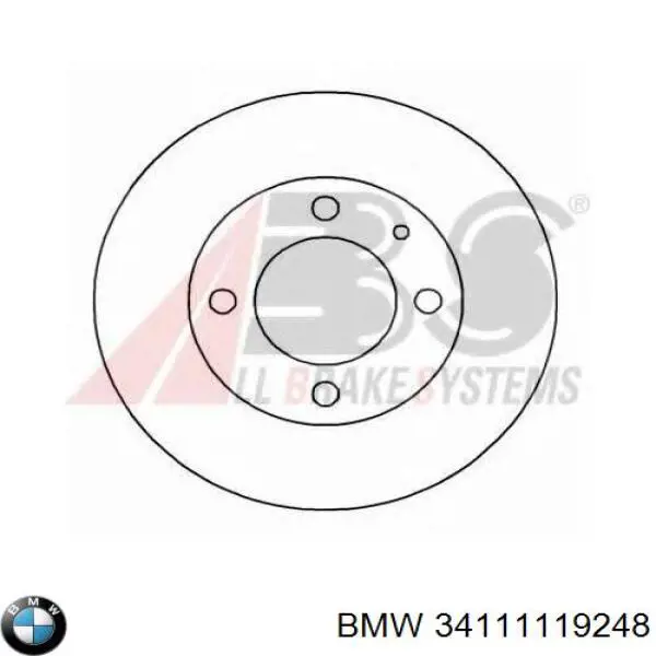 Передние тормозные диски 34111119248 BMW