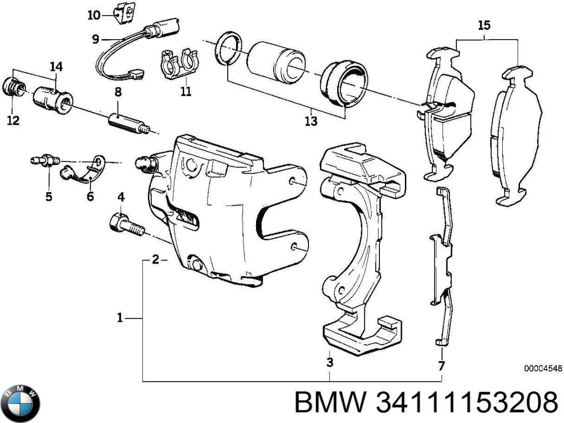 Ремкомплект переднего суппорта 34111153208 BMW