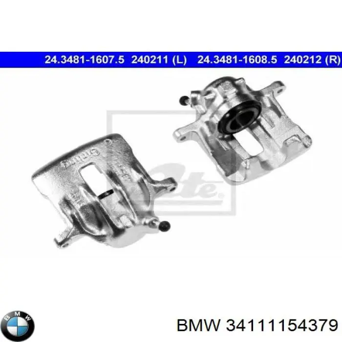 Суппорт тормозной передний левый 34111154379 BMW