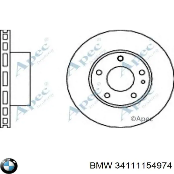 34111154974 BMW тормозные диски