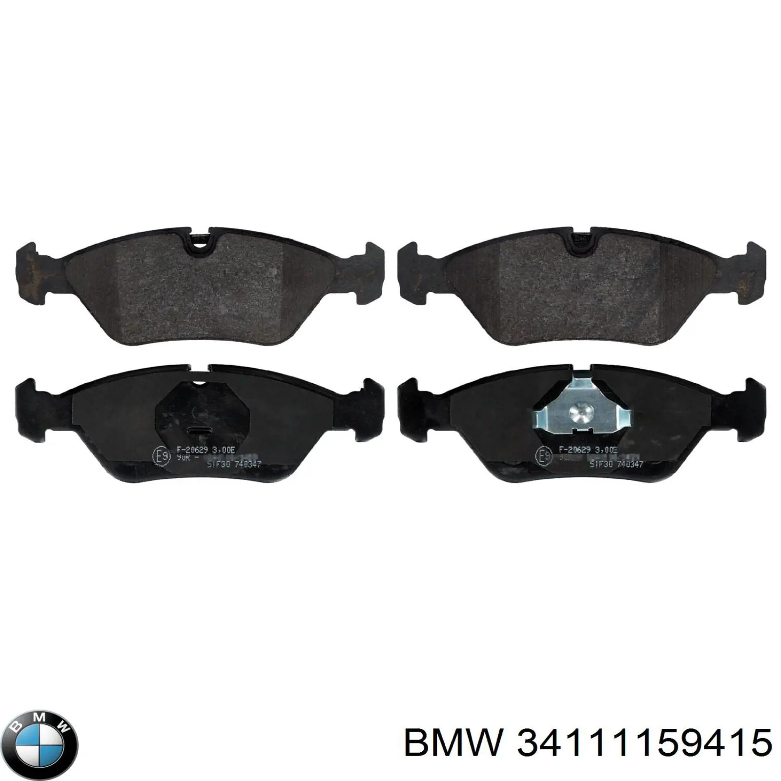 34111159415 BMW передние тормозные колодки