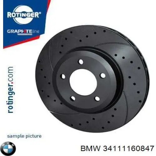 Купить 34111160847 BMW Ротор тормозной