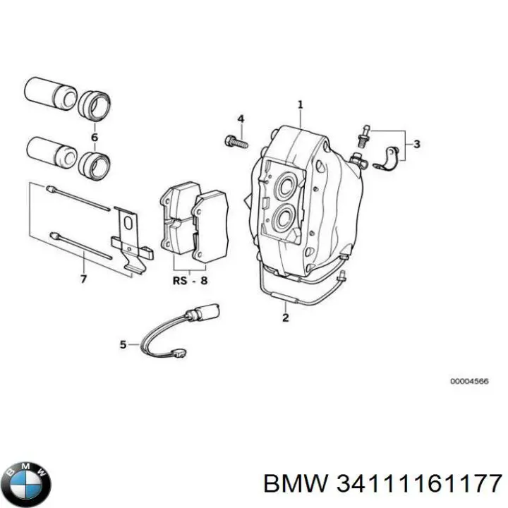 Супорт тормзной BMW 34111161177 цена, от 1144.66 USD