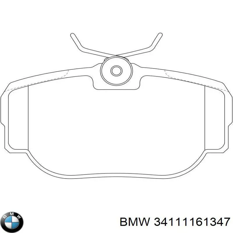 Купить 34111161347 BMW Колодки тормозные