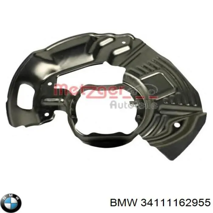 Chapa protectora contra salpicaduras, disco de freno delantero izquierdo 34111162955 BMW