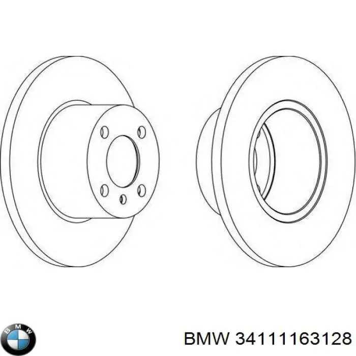 Купить 34111163128 BMW Ротор тормозной