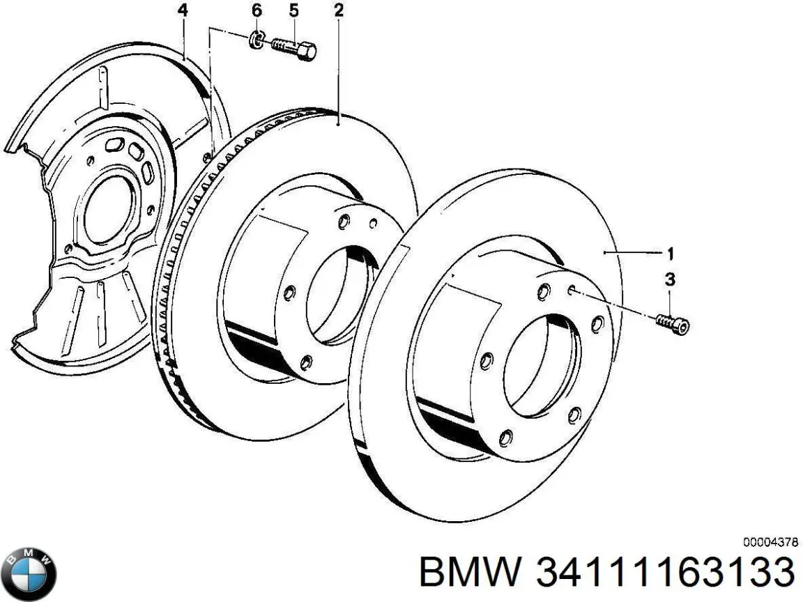 Передние тормозные диски 34111163133 BMW