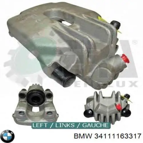 Суппорт тормозной передний левый 34111163317 BMW