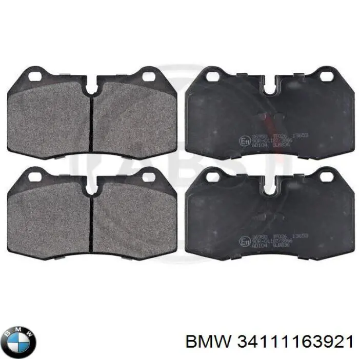 34111163921 BMW колодки тормозные передние дисковые
