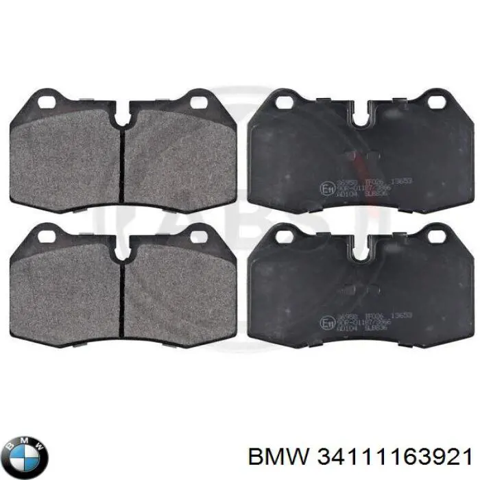 Передние тормозные колодки 34111163921 BMW