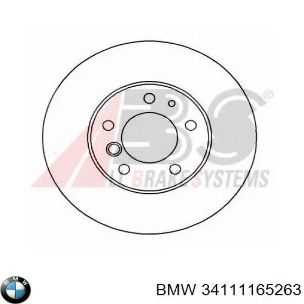 Передние тормозные диски 34111165263 BMW