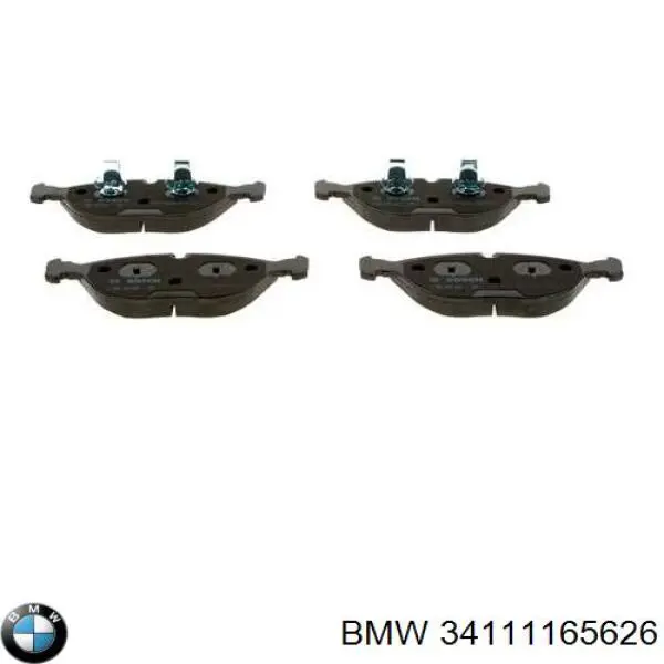 34111165626 BMW колодки тормозные передние дисковые