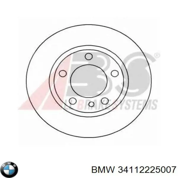 34112225007 BMW диск тормозной передний