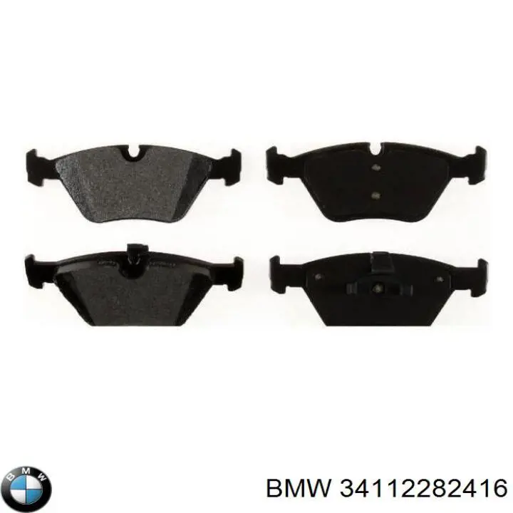 34112282416 BMW колодки тормозные передние дисковые