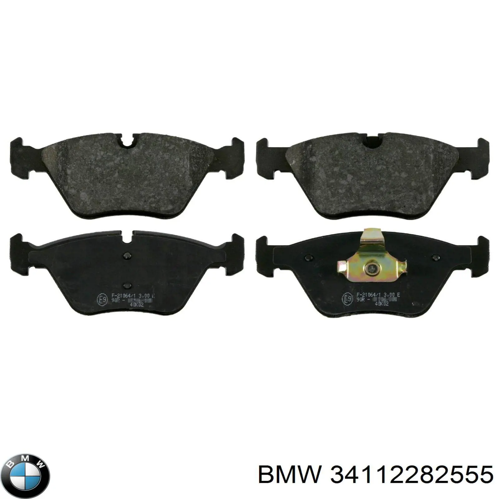 34112282555 BMW колодки тормозные передние дисковые