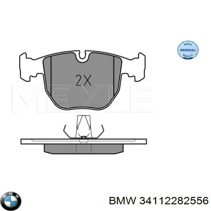 34112282556 BMW колодки тормозные передние дисковые