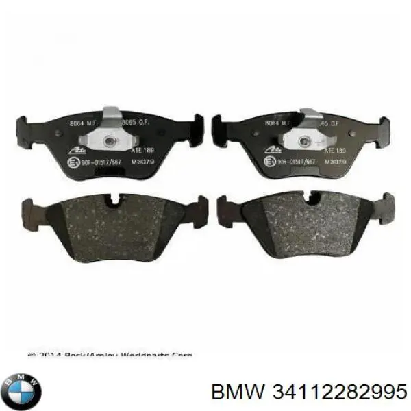 Купить 34112282995 BMW Колодки тормозные