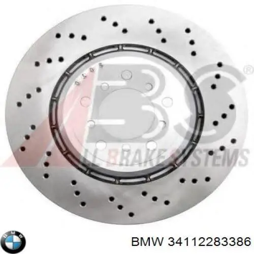 Тормозные диски 34112283386 BMW