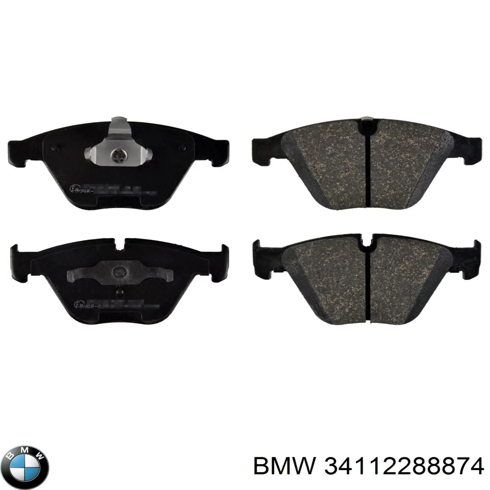 34112288874 BMW колодки тормозные передние дисковые