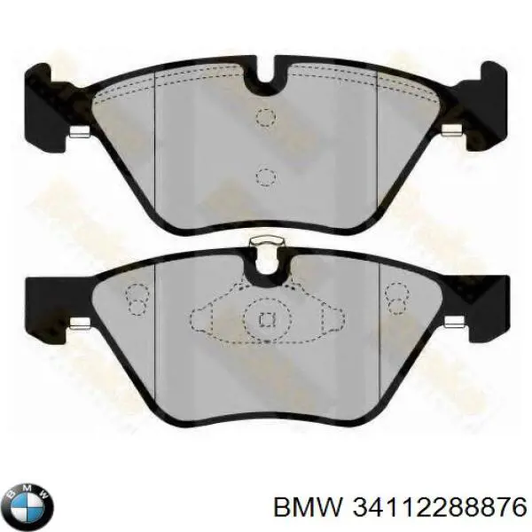 34112288876 BMW колодки тормозные передние дисковые