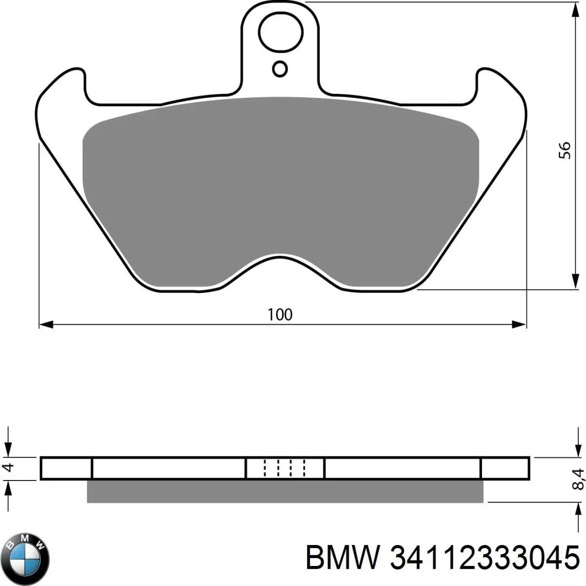 34112333045 BMW Колодки передние
