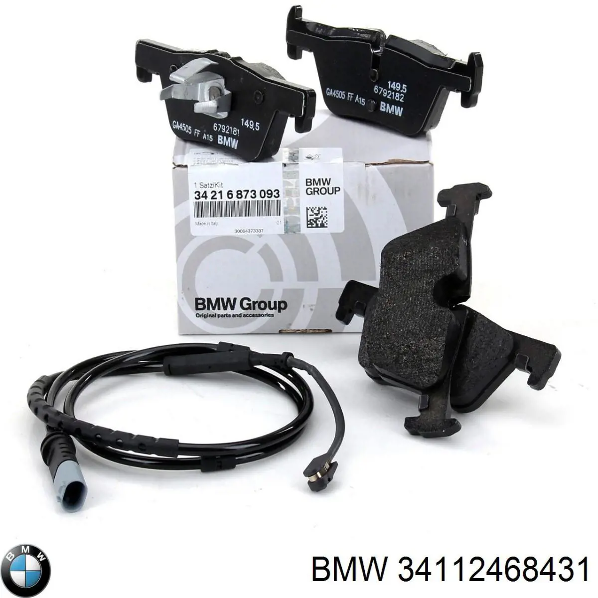 Передние тормозные колодки 34112468431 BMW