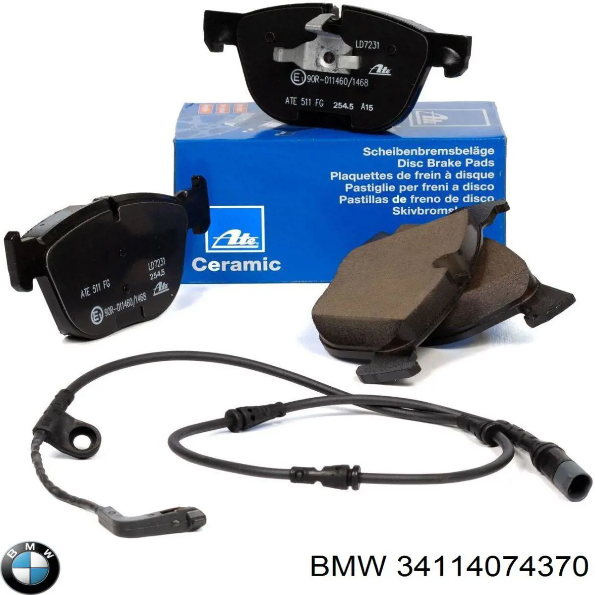 Купить 34114074370 BMW Колодки тормозные