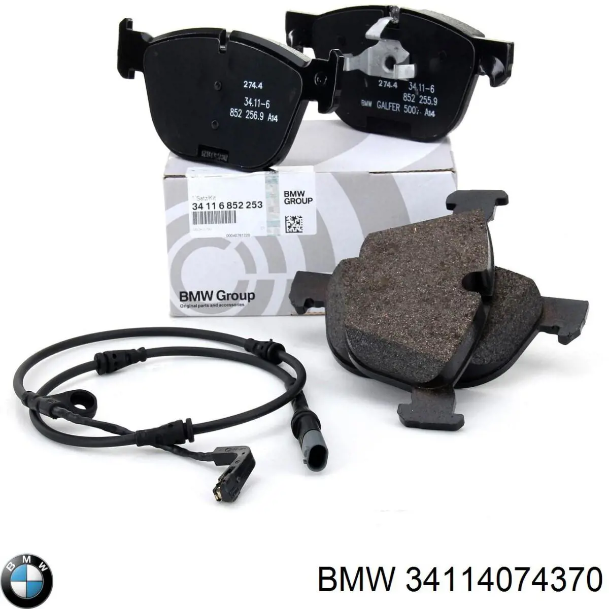 Передние тормозные колодки 34114074370 BMW