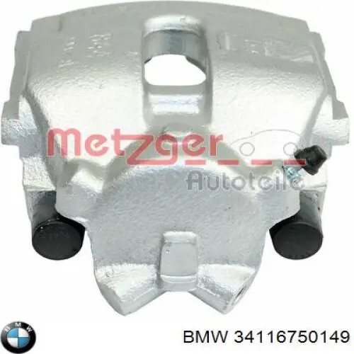 34116750149 BMW Суппорт тормозной, передний, левый