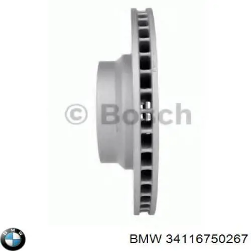 Передние тормозные диски 34116750267 BMW