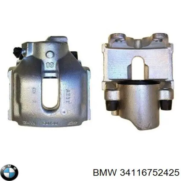 34116752425 BMW Суппорт тормозной, передний, левый