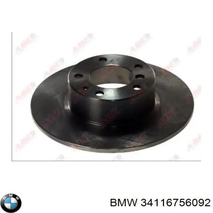 34116756092 BMW disco do freio traseiro