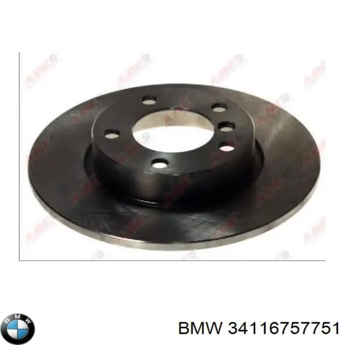 Купить 34116757751 BMW Ротор тормозной