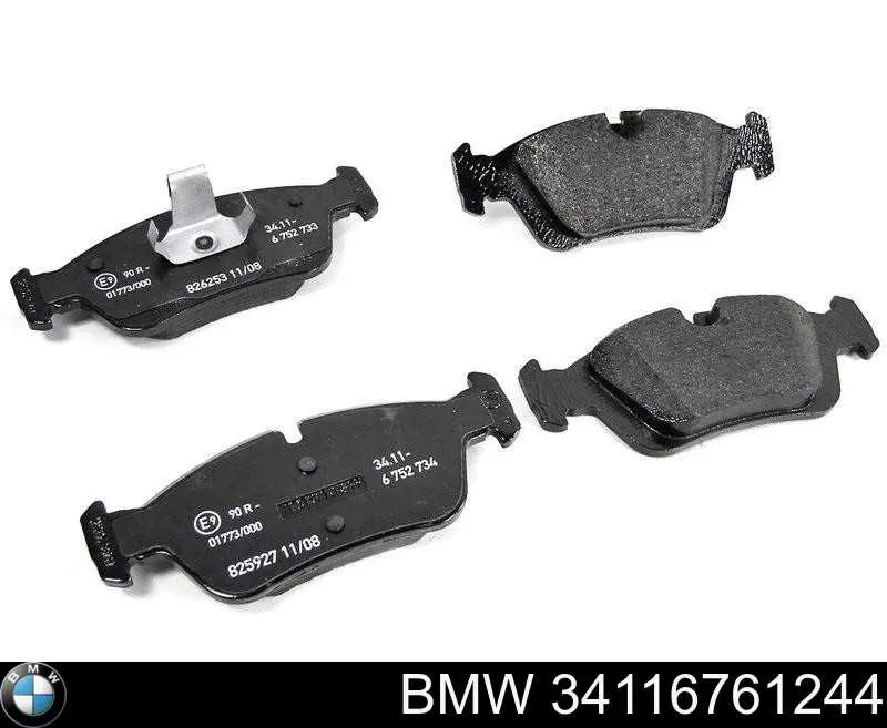 34116761244 BMW колодки тормозные передние дисковые