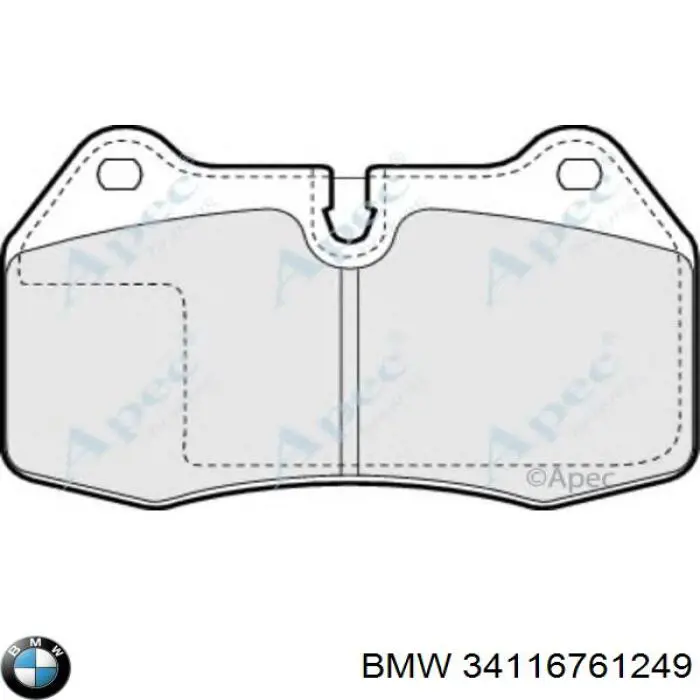 Тормозные колодки BMW 34116761249