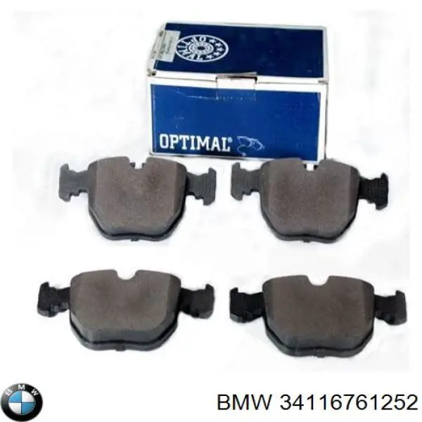 34116761252 BMW колодки тормозные передние дисковые