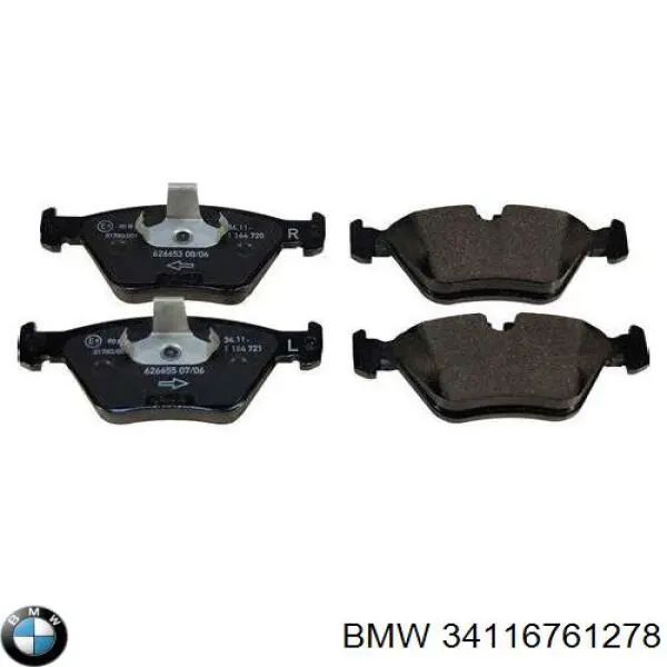 34116761278 BMW Колодки передние