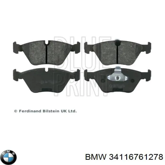 Купить 34116761278 BMW Колодки тормозные
