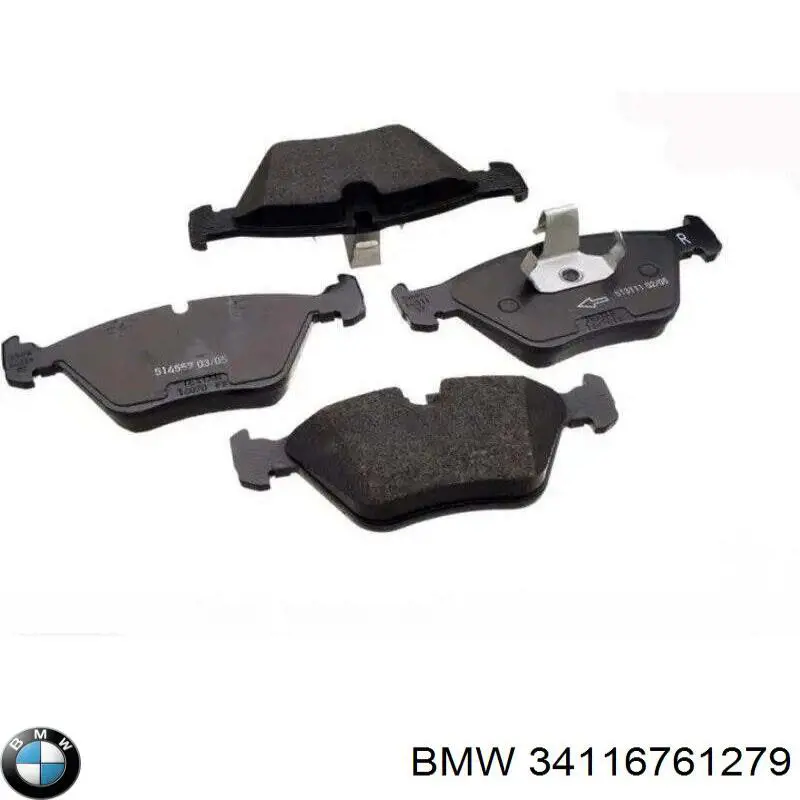 34116761279 BMW колодки тормозные передние дисковые