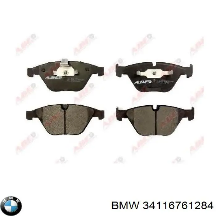 34116761284 BMW колодки тормозные передние дисковые