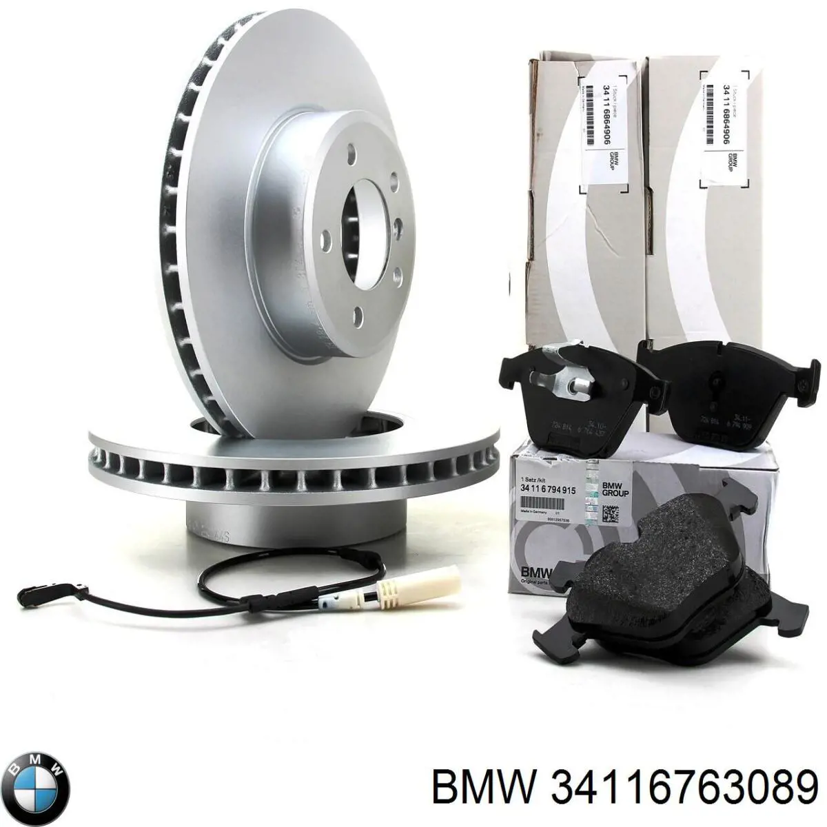 34116763089 BMW колодки тормозные передние дисковые