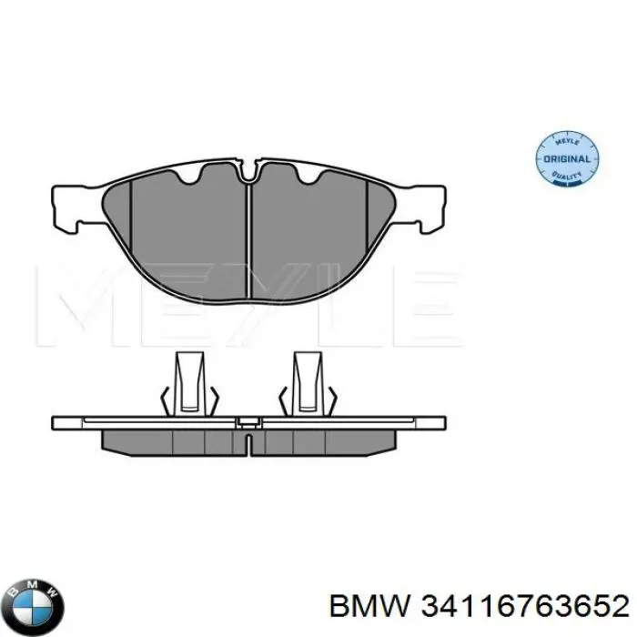 Тормозные колодки BMW 34116763652
