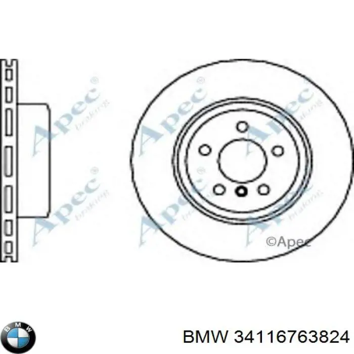 Купить 34116763824 BMW Ротор тормозной