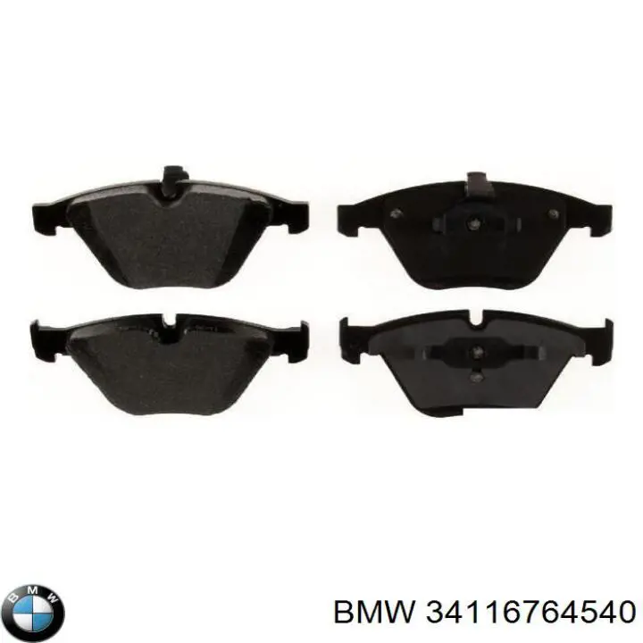 Pastillas de freno delanteras 34116764540 BMW