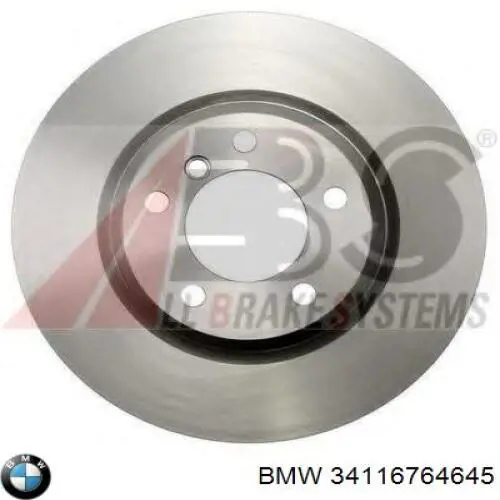 34116764645 BMW диск тормозной передний