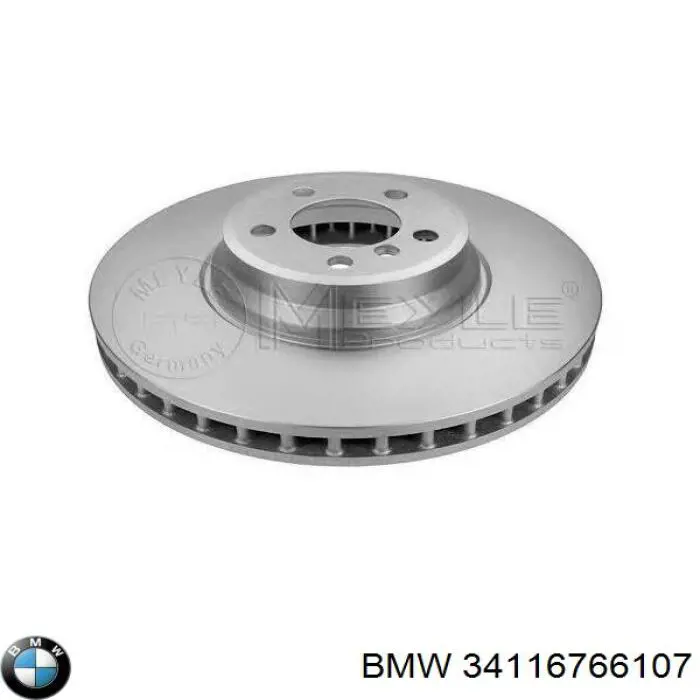 Передние тормозные диски 34116766107 BMW